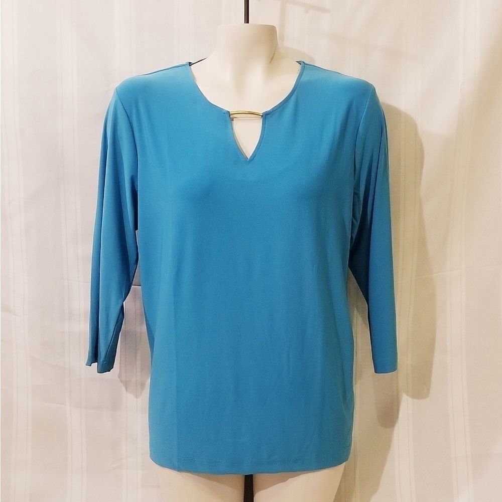 Turquoise Salon Studio Tunic - Picture 2 of 4